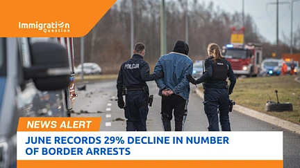 June Records Decline in Number of Border Arrests