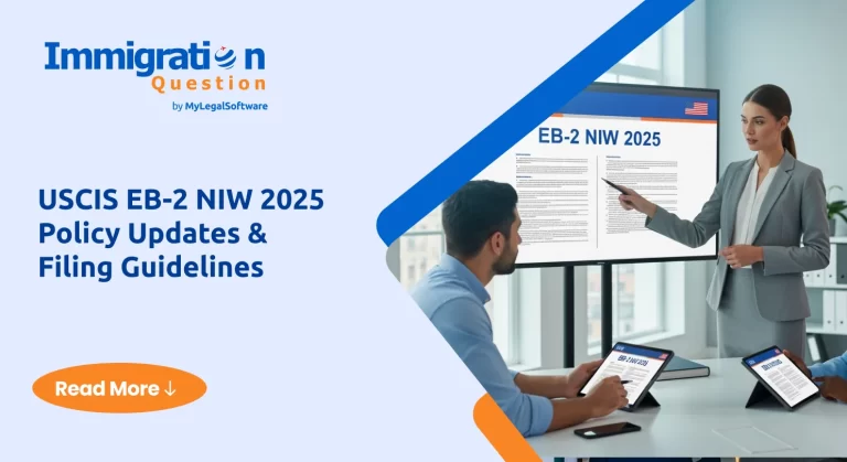 USCIS EB-2 NIW policy update with filing guidelines for professionals.
