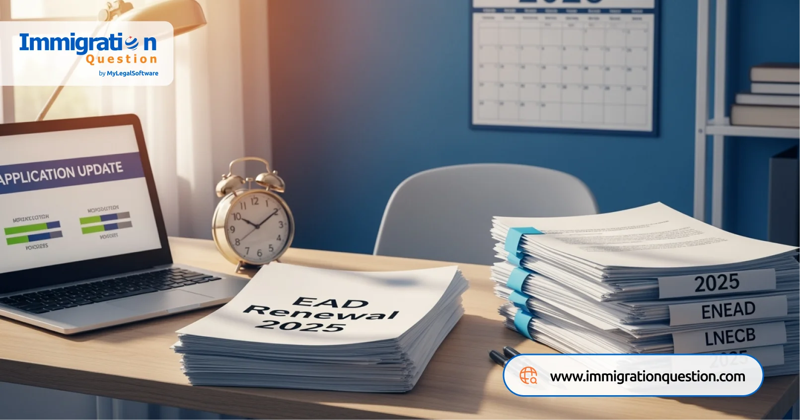 EAD card processing times have been updated for 2025 renewals.