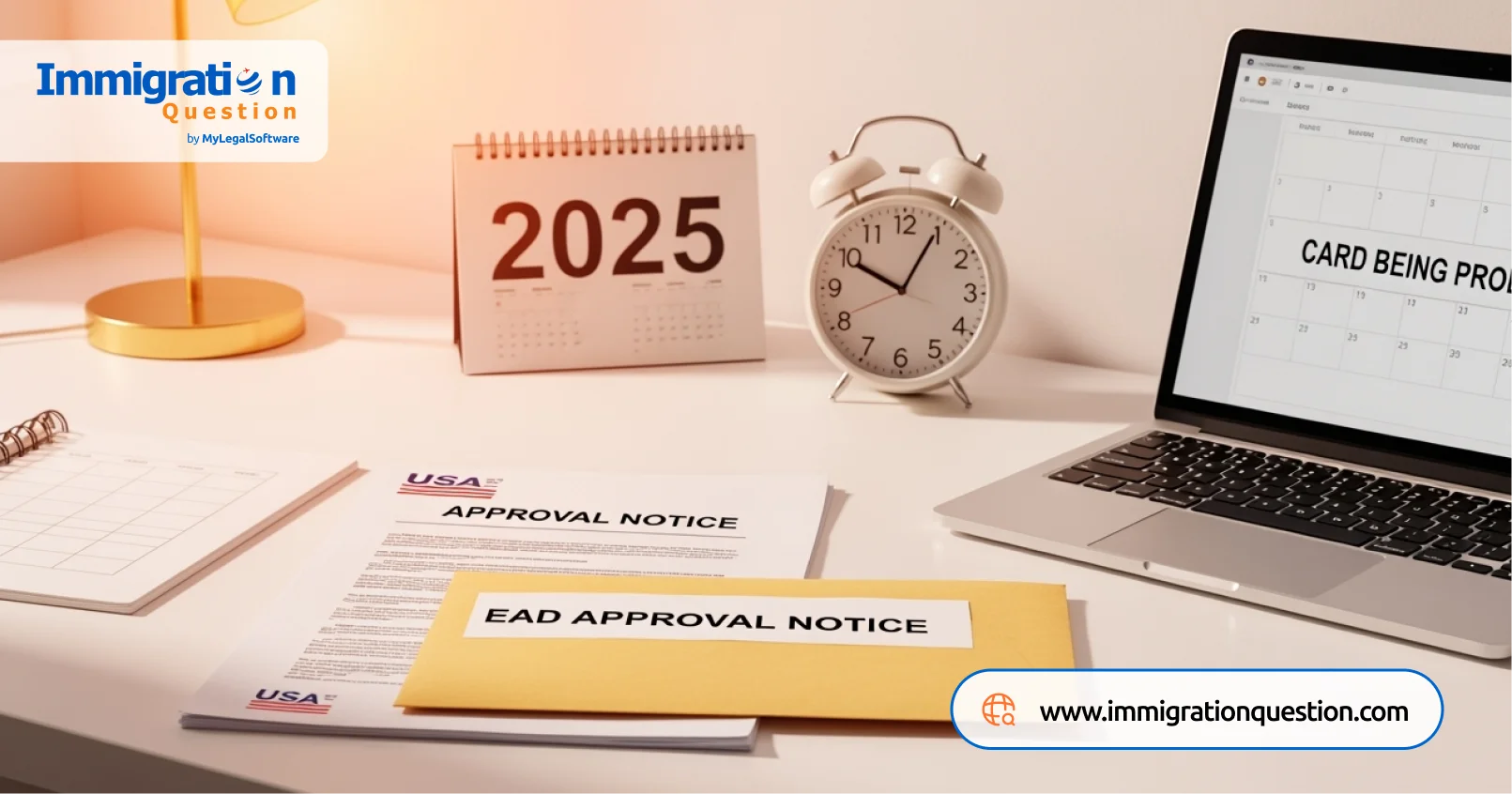EAD processing time depends on USCIS workload and application type.