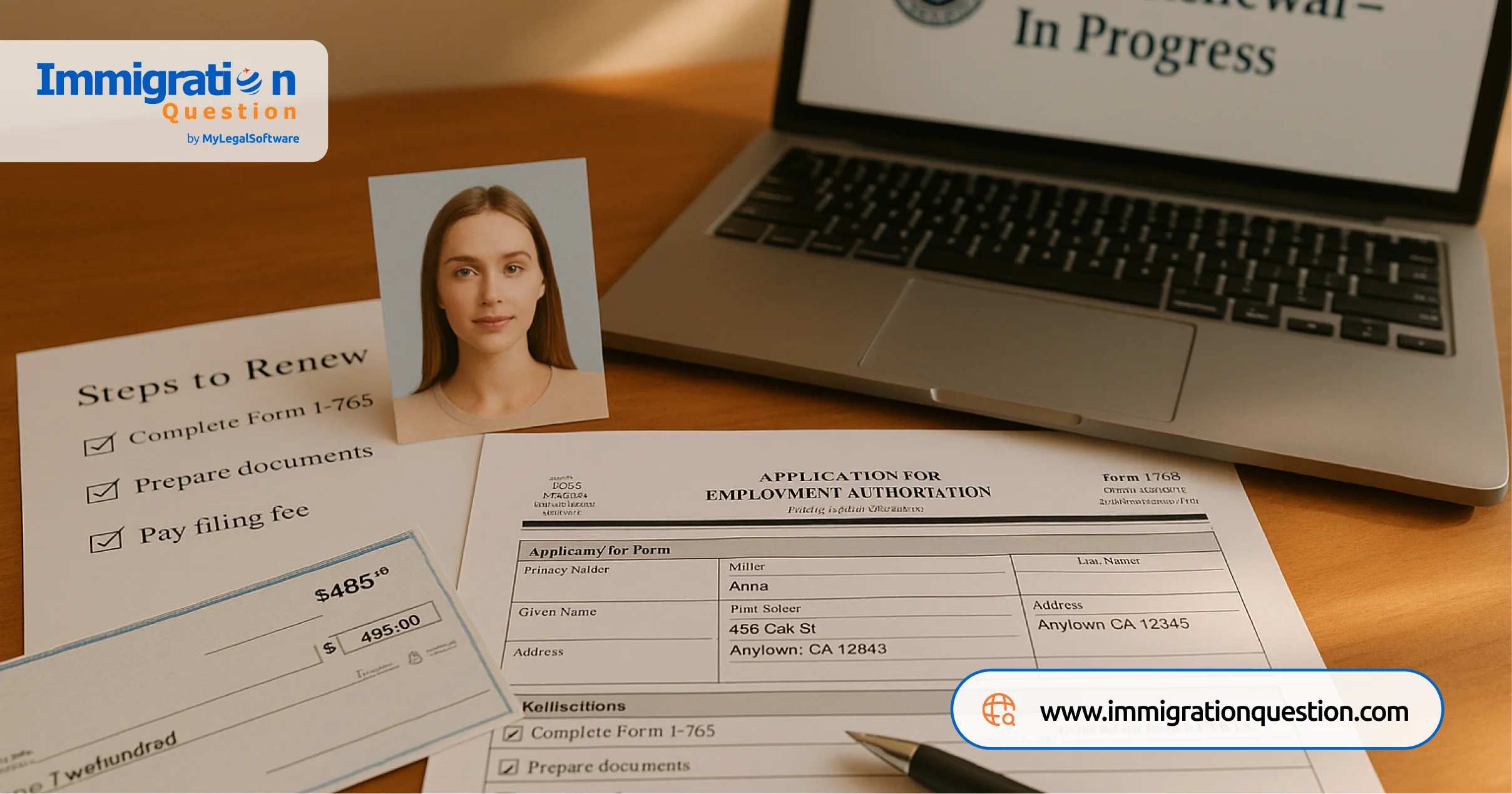 EAD renewal usually takes a few months to process.