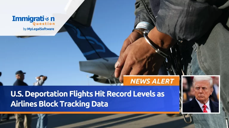U.S. deportation flights have reached record levels as airlines block tracking data.