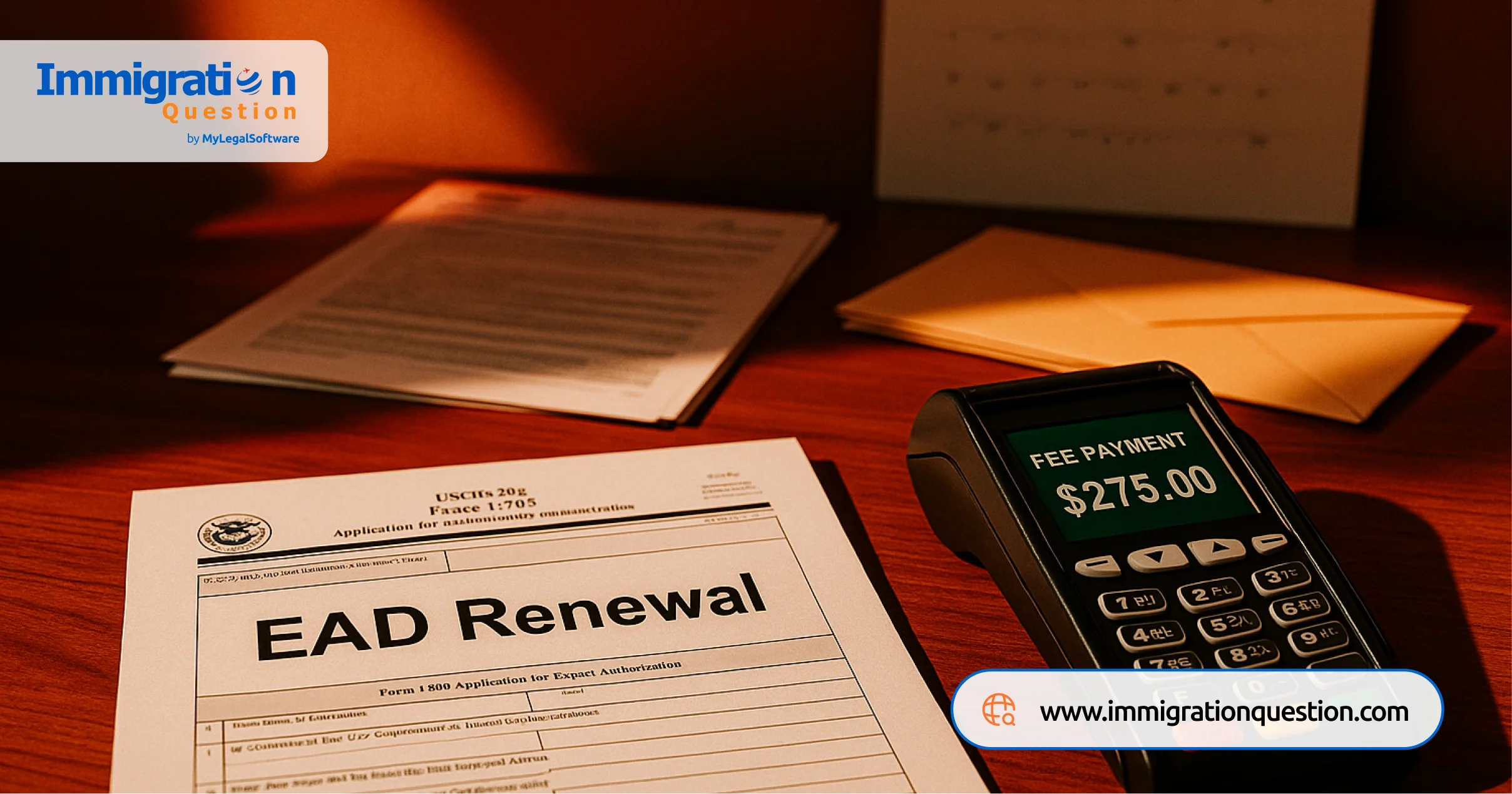 USCIS EAD renewal costs include the application fee set by the immigration authorities.