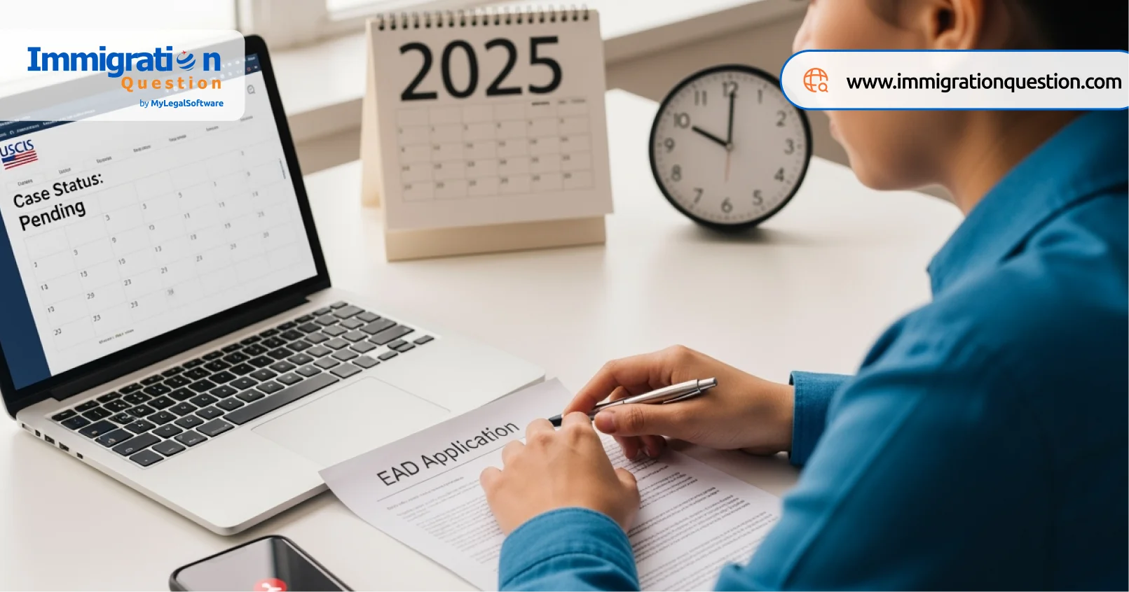 You can check your EAD application status by reviewing the USCIS EAD processing time online.