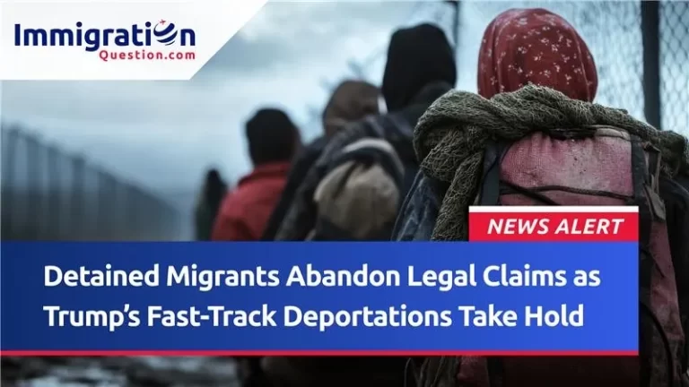 Detained migrants voluntary departure