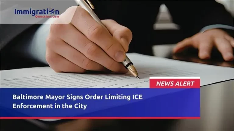 Baltimore Mayor Signs Order Limiting ICE Enforcement in the City